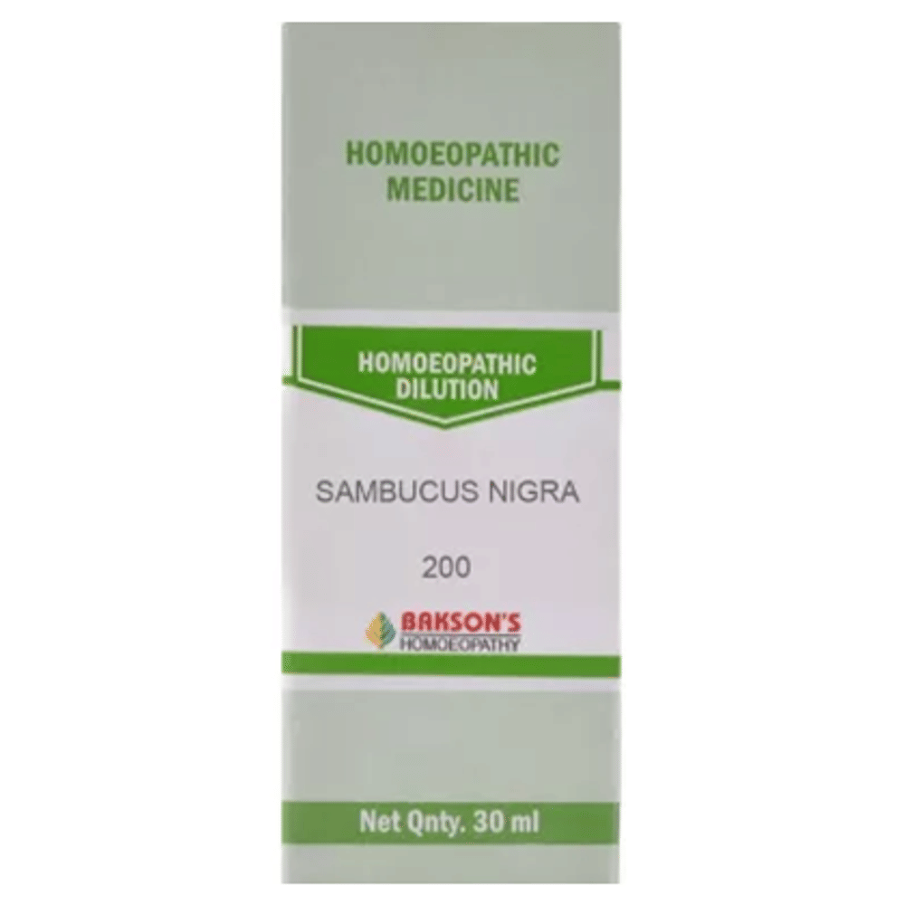Bakson's Homeopathy Sambucus Nigra Dilution 200 bottle of 30 ml Dilution