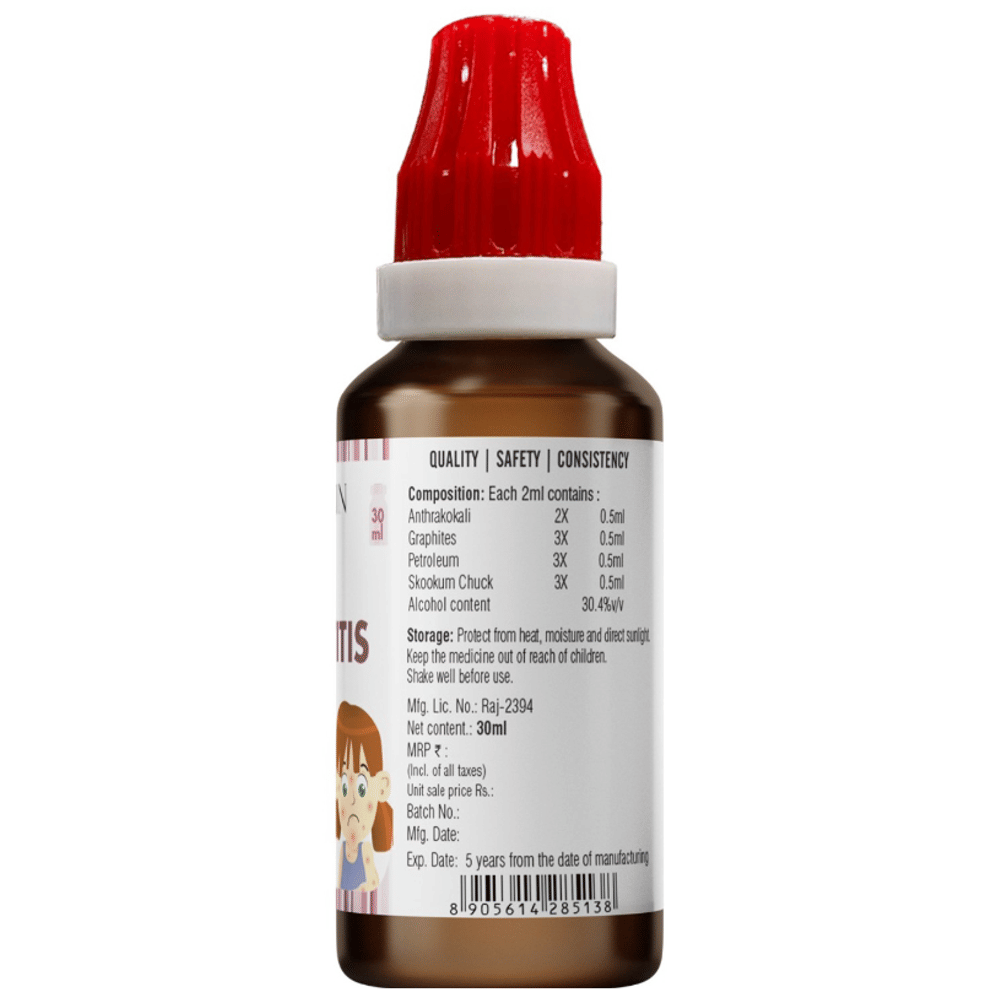 Bjain Omeo Dermatitis Drop bottle of 30 ml Drop