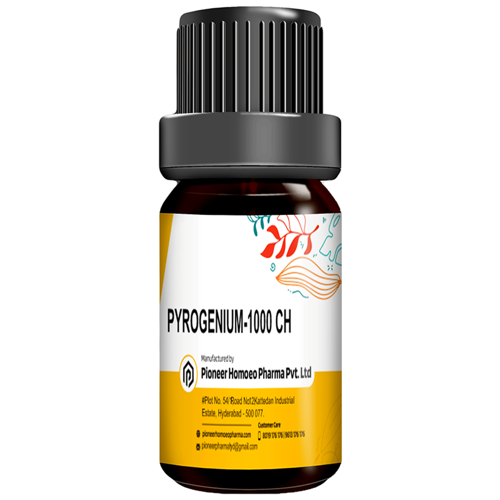 Pioneer Pharma Pyrogenium Globules Pellets Multidose Pills 1000 CH bottle of 150 tablets