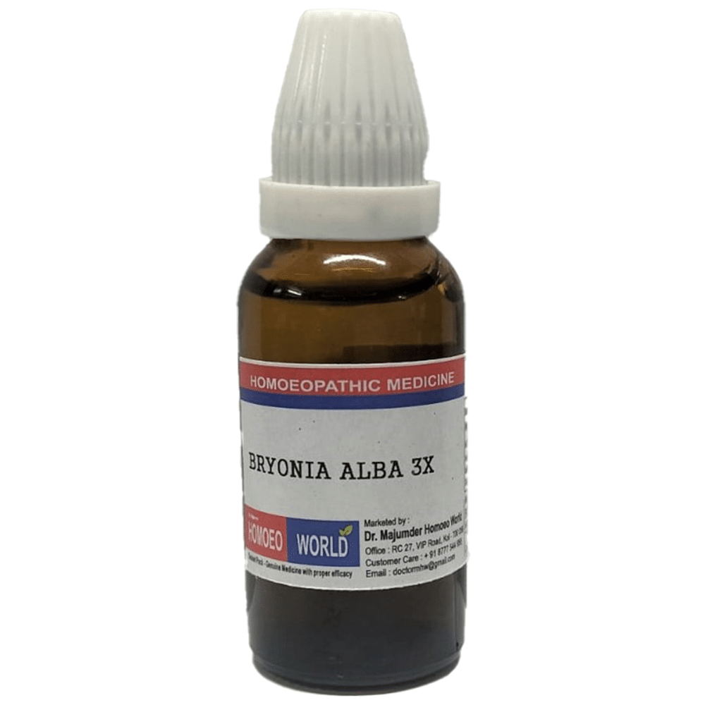 Dr. Majumder Homeo World Belladonna Dilution 3X (30ml Each) combo pack of 2 bottles