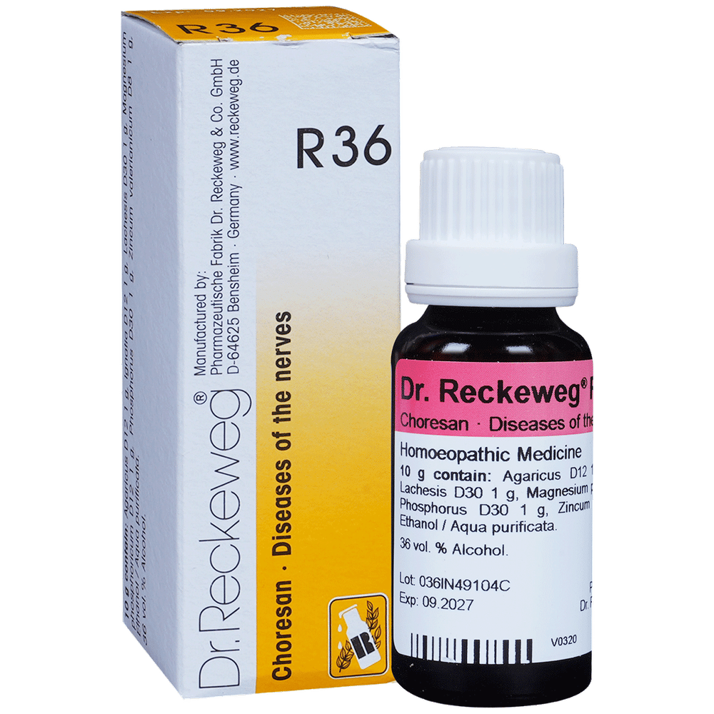 Dr. Reckeweg R36 Nerves Disease Drop bottle of 22 ml Drop