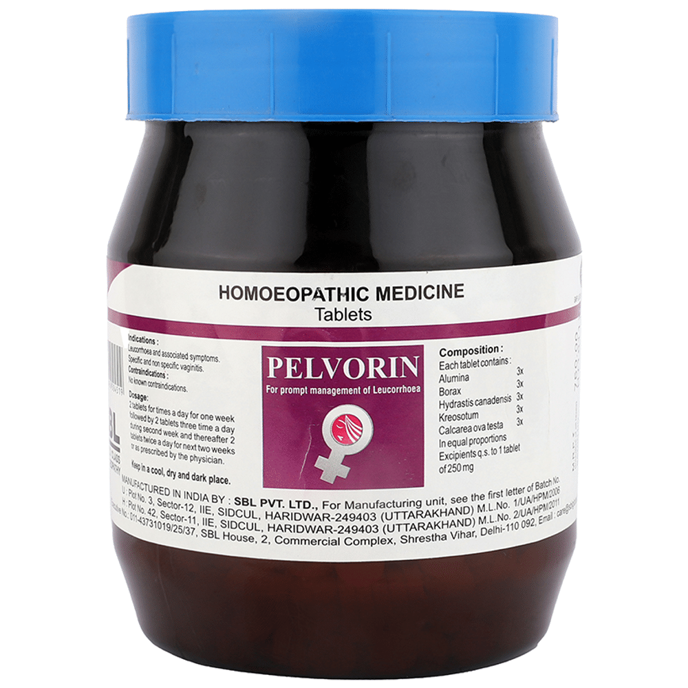 SBL Pelvorin Tablet bottle of 450 gm Tablet