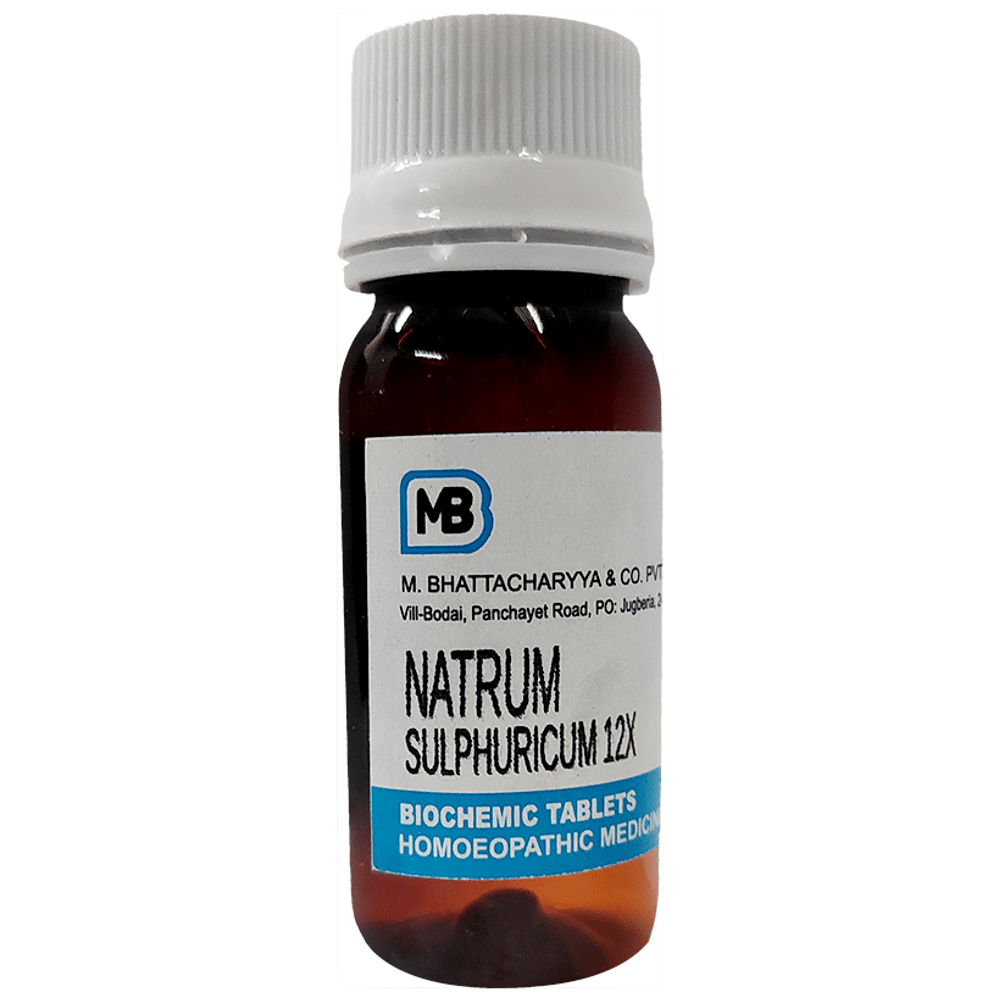 MB Natrum Sulphuricum Tablet 12X bottle of 25 gm Tablet
