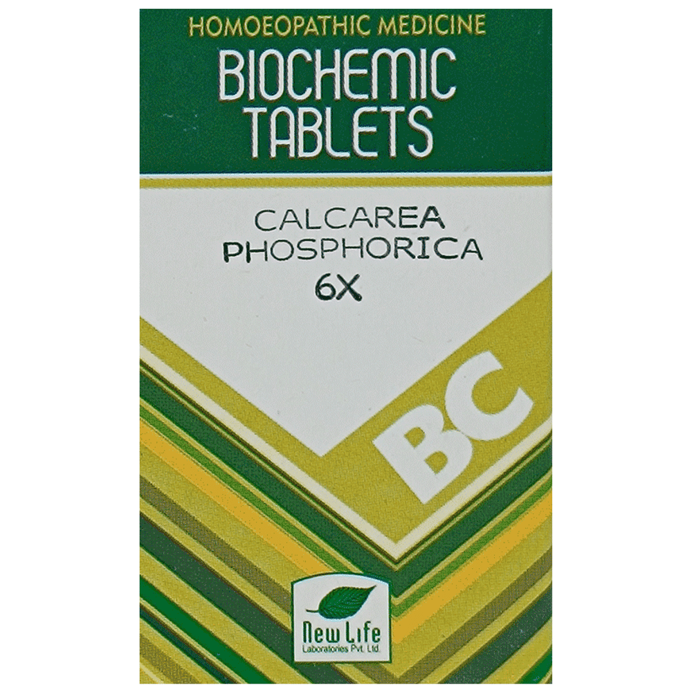 New Life Calcarea Phosphorica Biochemic Tablet 6X bottle of 25 gm Biochemic Tablet