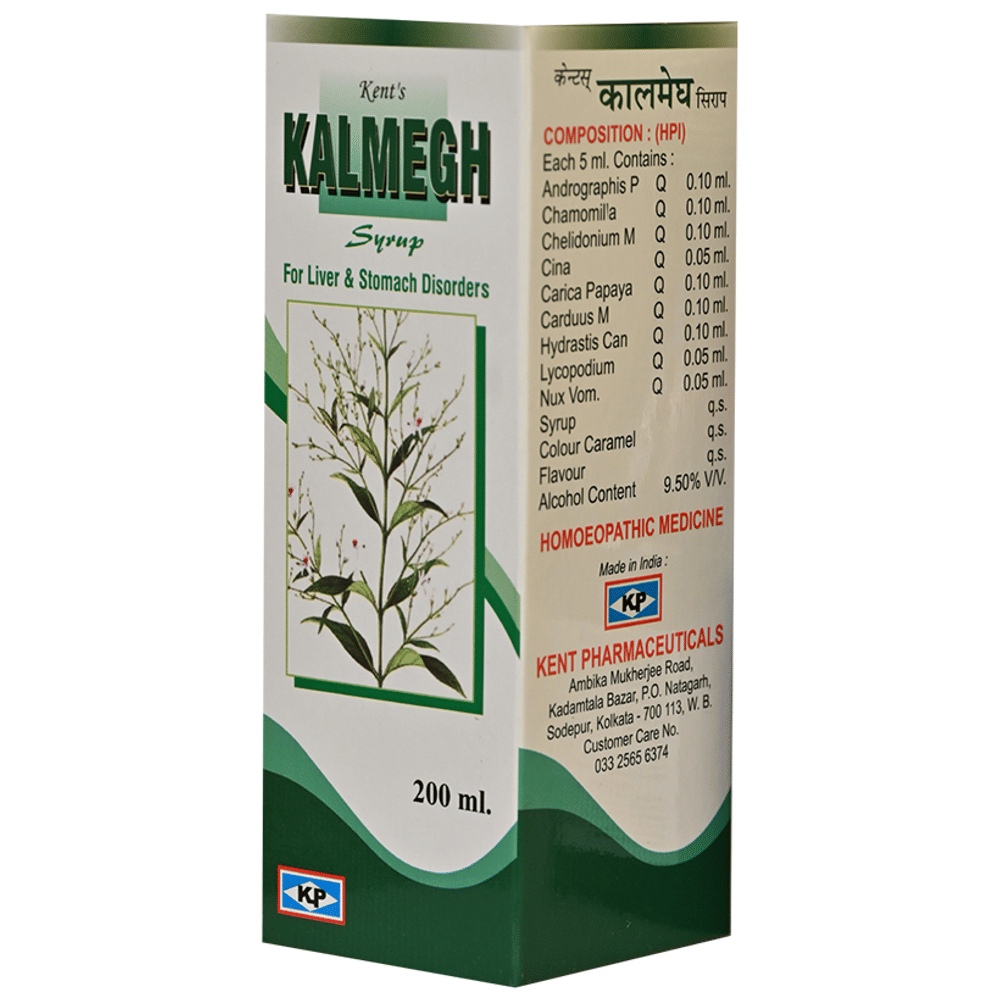 Kent's Kalmegh Syrup bottle of 200 ml Syrup