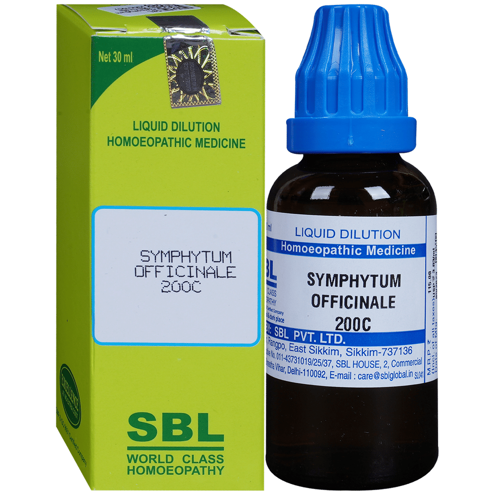 SBL Symphytum Officinale Dilution 200 CH bottle of 30 ml Dilution
