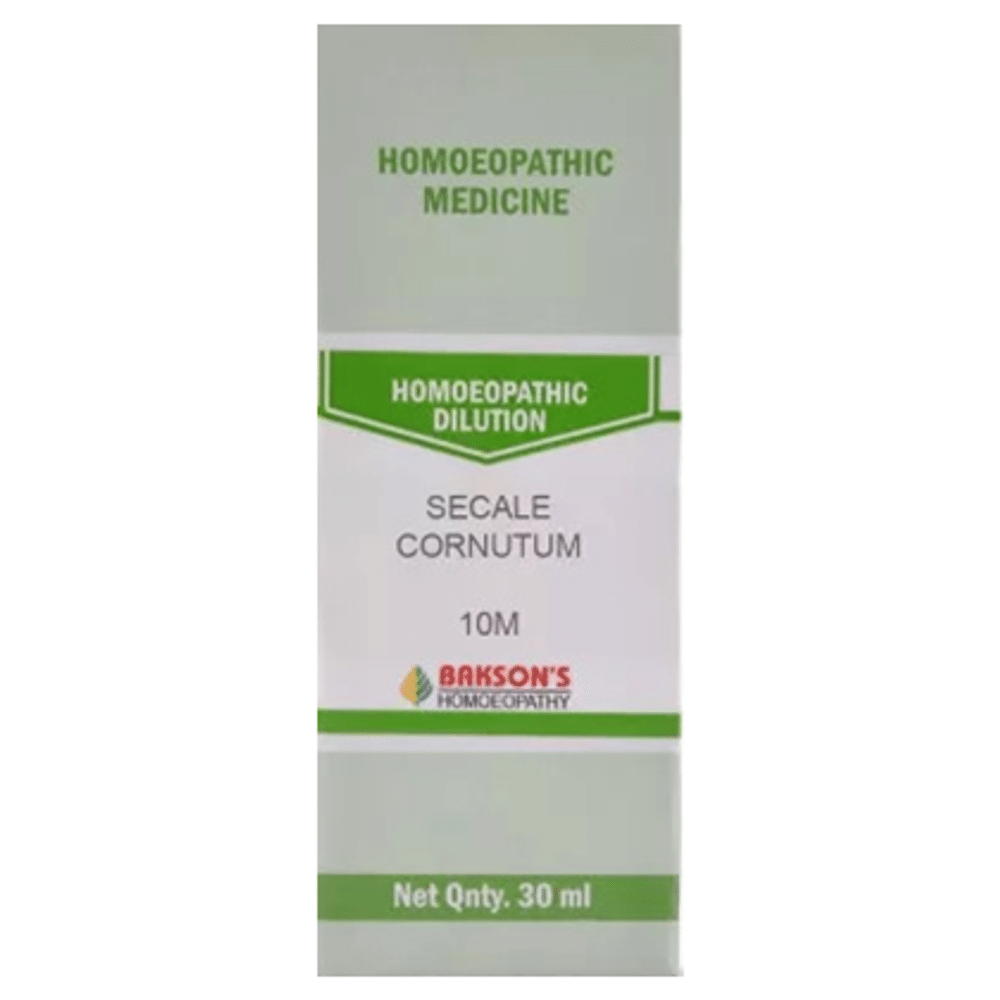 Bakson's Homeopathy Secale Cornutum Dilution 10M bottle of 30 ml Dilution