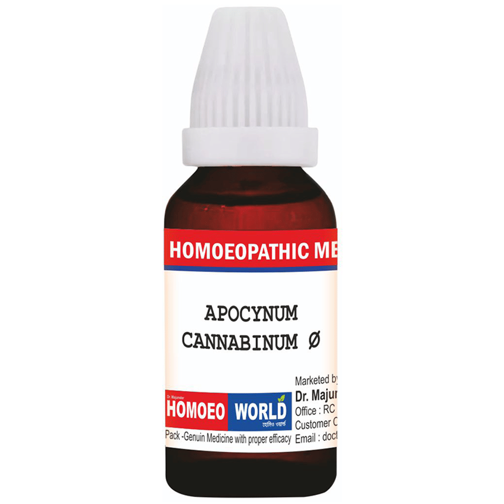 Dr. Majumder Homeo World Apocynum Canabinum Q Mother Tincher (30ml Each) box of 1 Bottle
