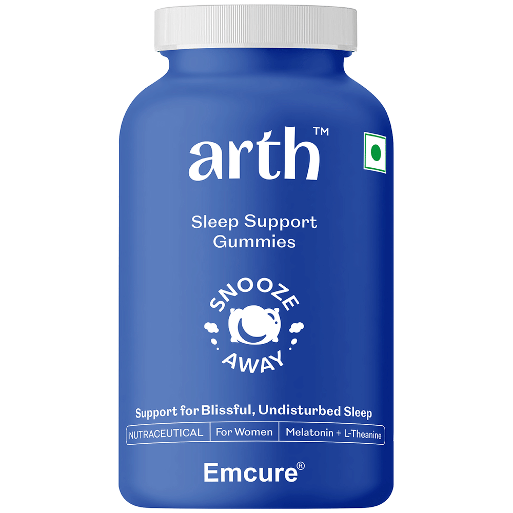 Arth Melatonin Sleep Support Gummies with L-theanine & Chamomile Extract bottle of 15 gummies