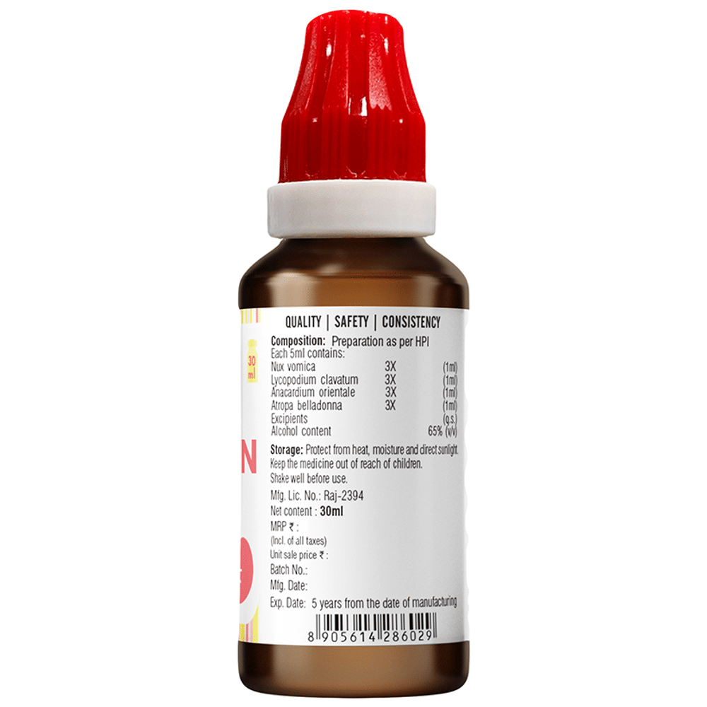 Bjain Omeo Digestion  Drop bottle of 30 ml Drop