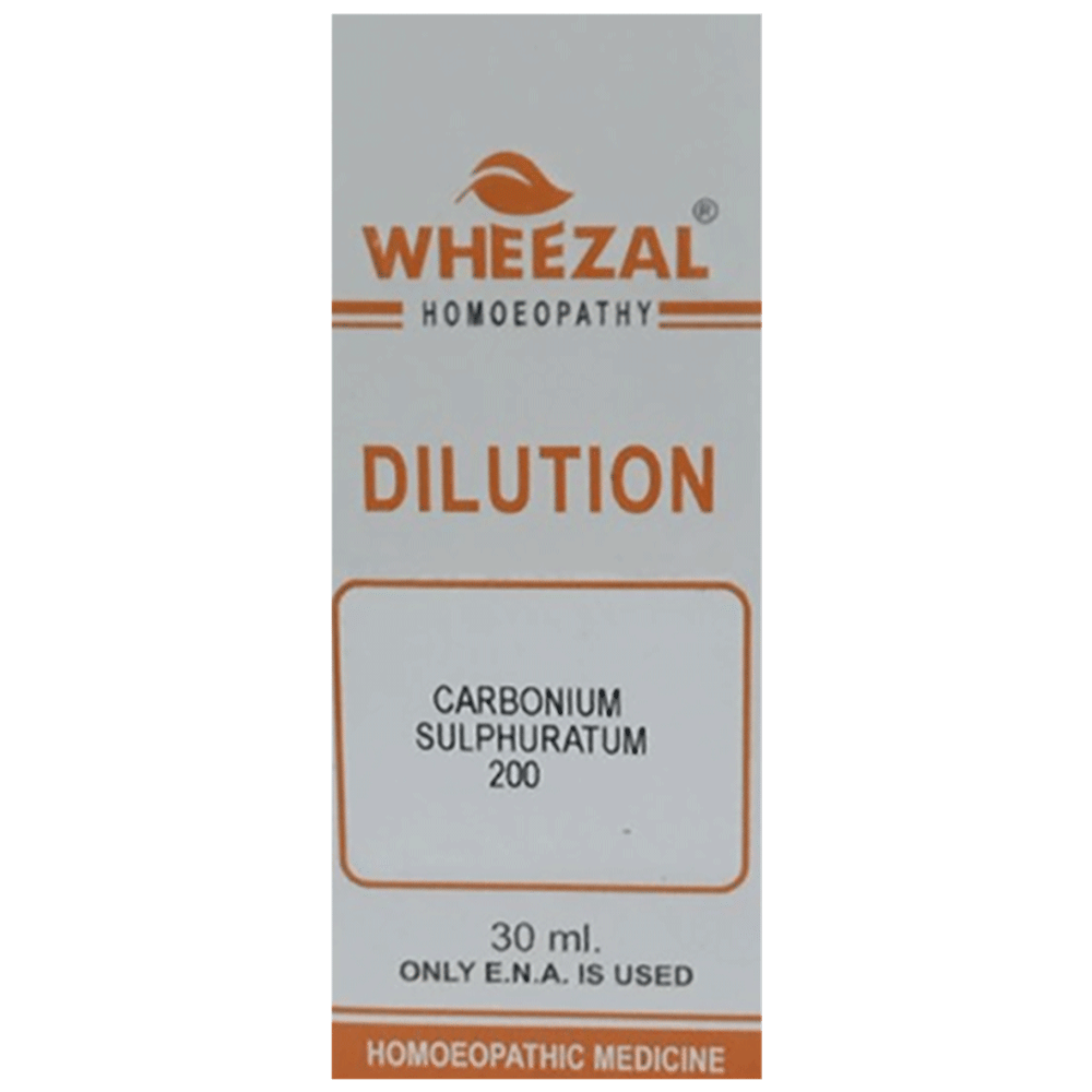 Wheezal Carbonium Sulphuratum Dilution 200 bottle of 30 ml Dilution