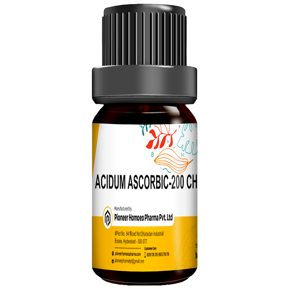 Pioneer Pharma Acidum Ascorbi Globules Pellets Multidose Pills 200 CH bottle of 150 tablets