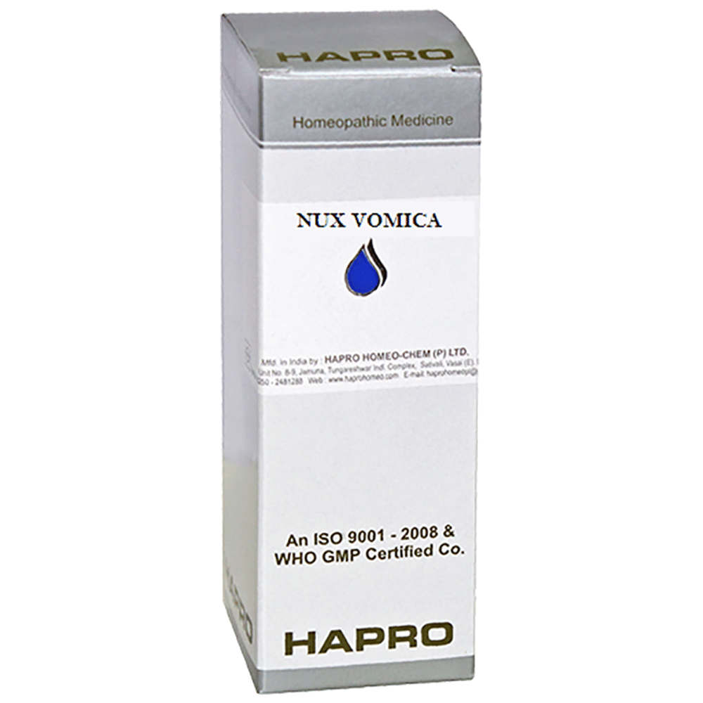 Hapro Nux Vomica Dilution 30 bottle of 100 ml Dilution