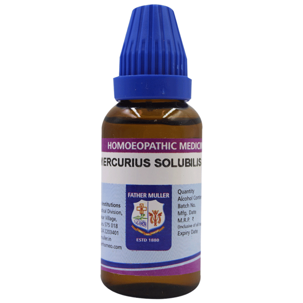 Father Muller Mercurius Solubilis Drop 200C bottle of 30 ml Oral Drops