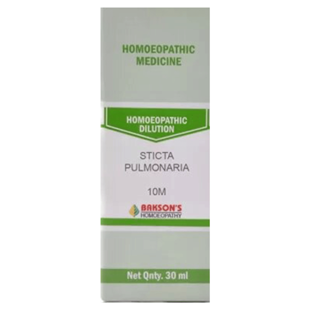 Bakson's Homeopathy Sticta Pulmonaria Dilution 10M bottle of 30 ml Dilution