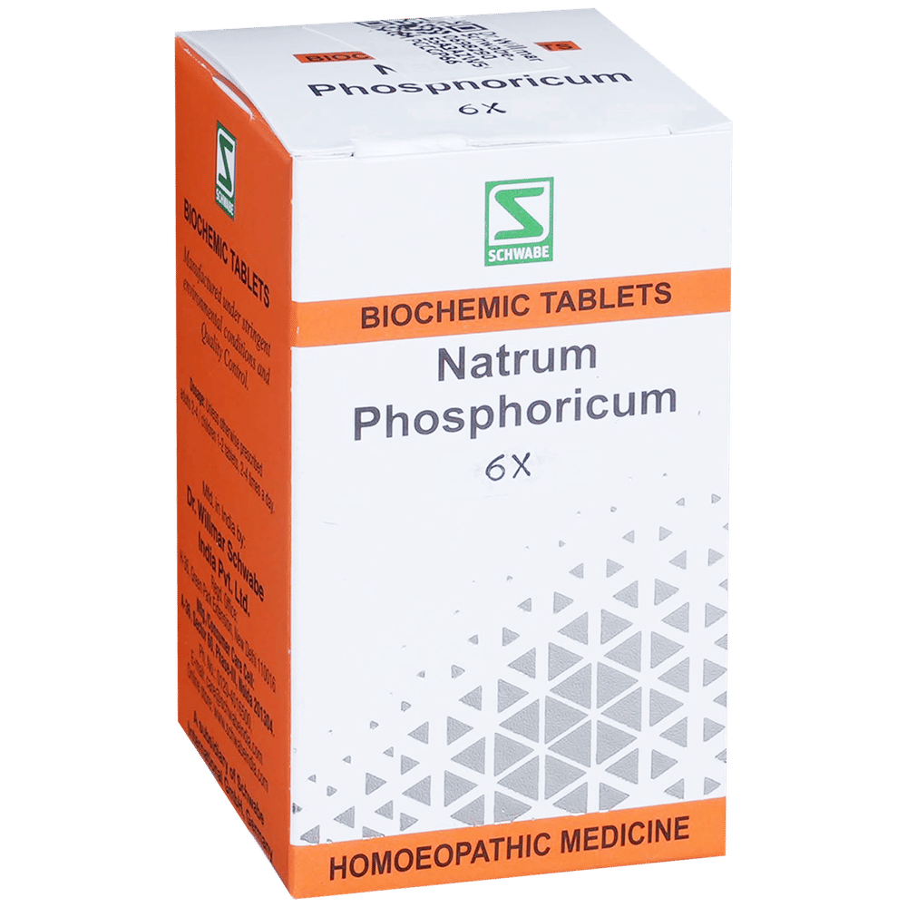 Dr Willmar Schwabe India Natrum Phosphoricum Biochemic Tablet 6X bottle of 25 gm Biochemic Tablet