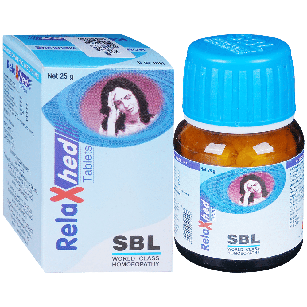 SBL Relaxhed Tablet bottle of 25 gm Tablet