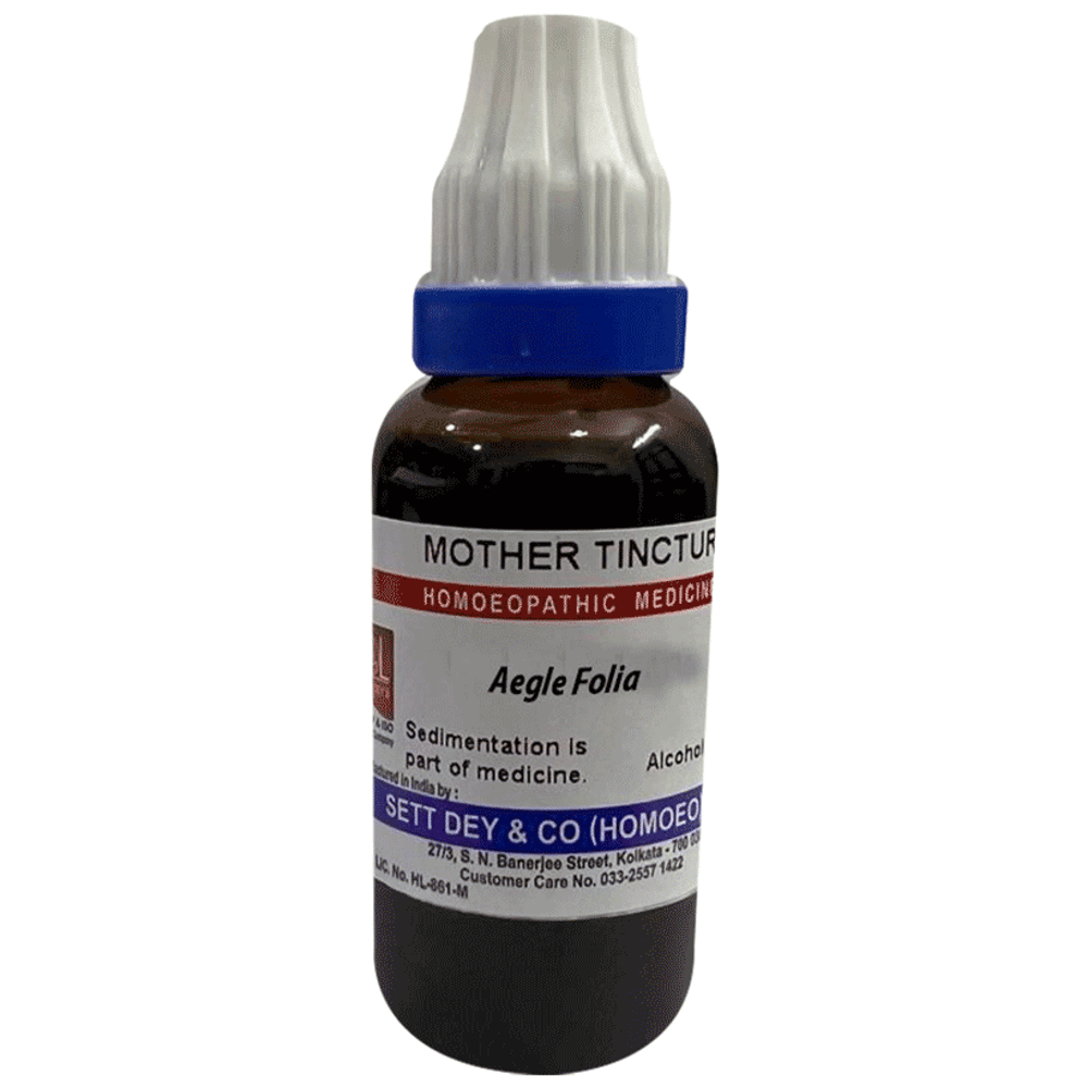 Sett Dey Aegle Folia Mother Tincture Q bottle of 30 ml Mother Tincture