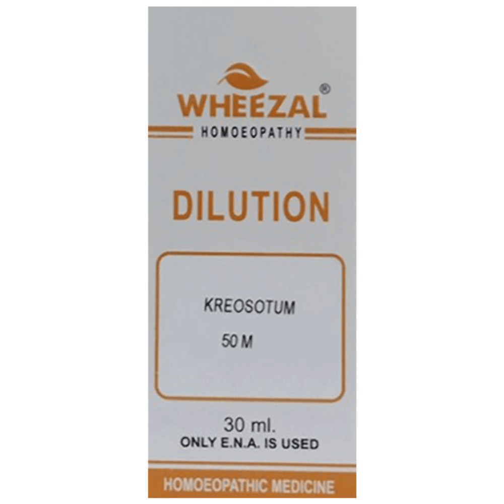 Wheezal Kreosotum Dilution 50M bottle of 30 ml Dilution