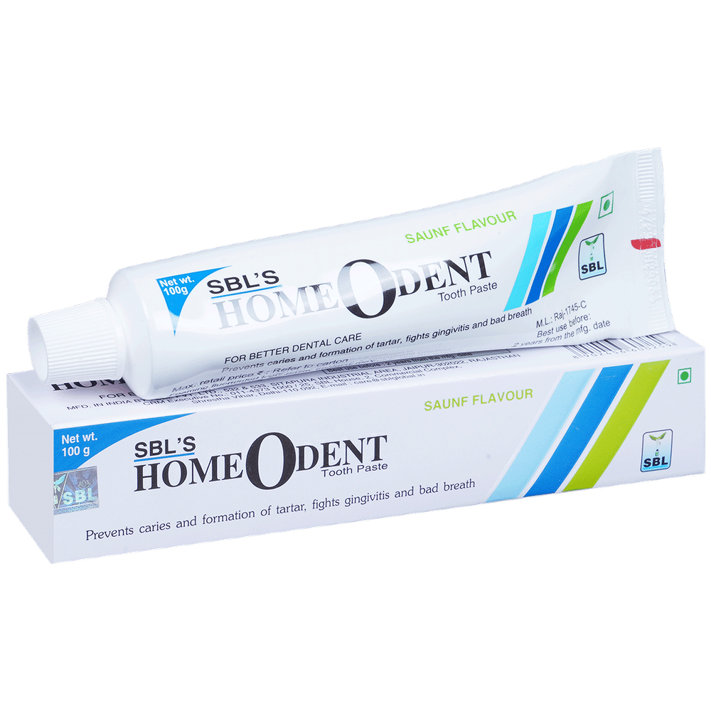 SBL Homeodent Saunf Toothpaste tube of 100 gm Toothpaste