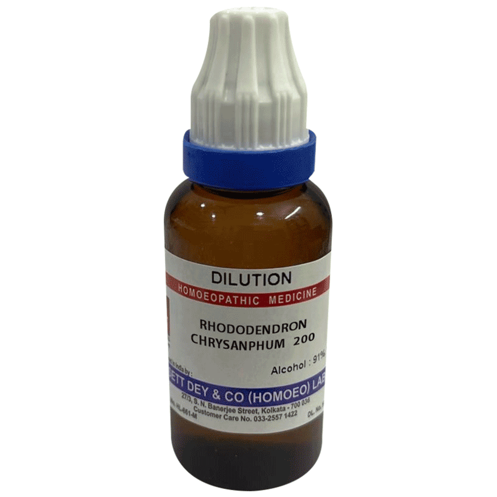 Sett Dey Rhododendron Chrysanphum Dilution 200 bottle of 30 ml Dilution