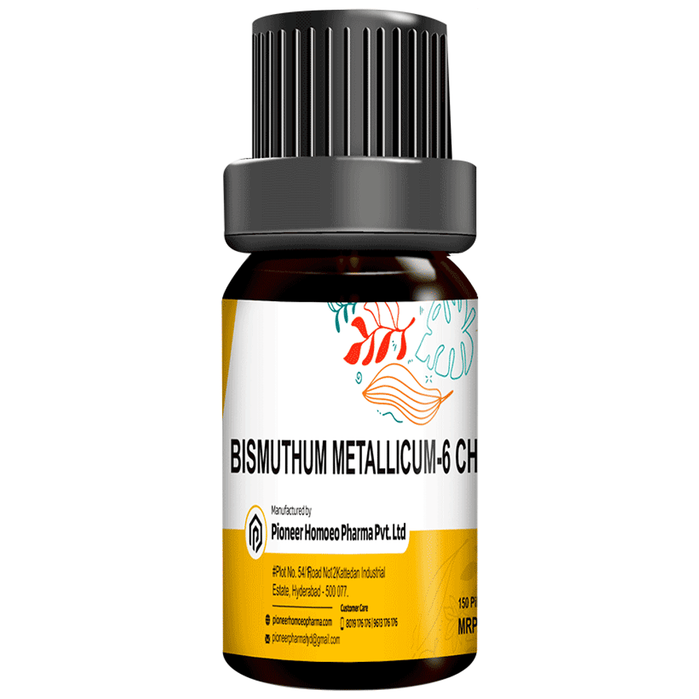 Pioneer Bismuthum Metallicum Globules Pellet Multidose Pills 6 CH bottle of 40 tablets Pioneer Bismuthum Metallicum Globules Pellet Multidose Pills 6 CH bottle of 40 tablets