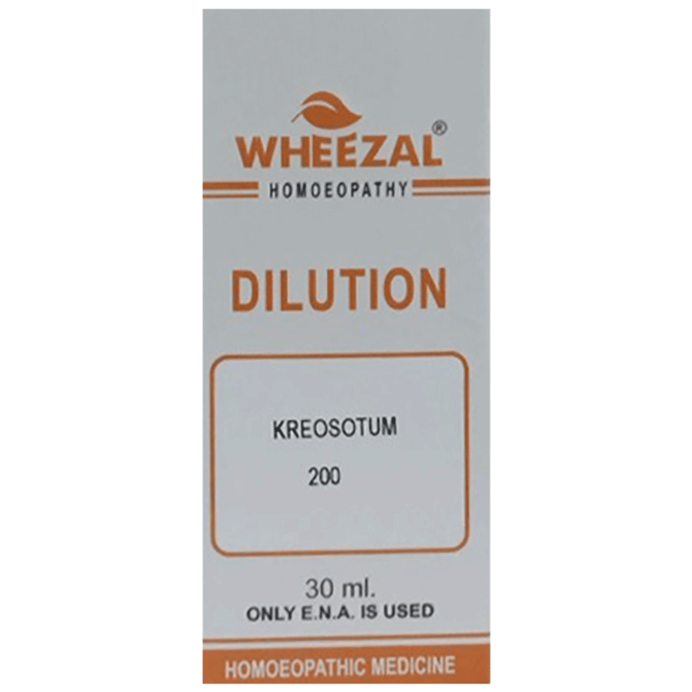 Wheezal Kreosotum Dilution 200 bottle of 30 ml Dilution