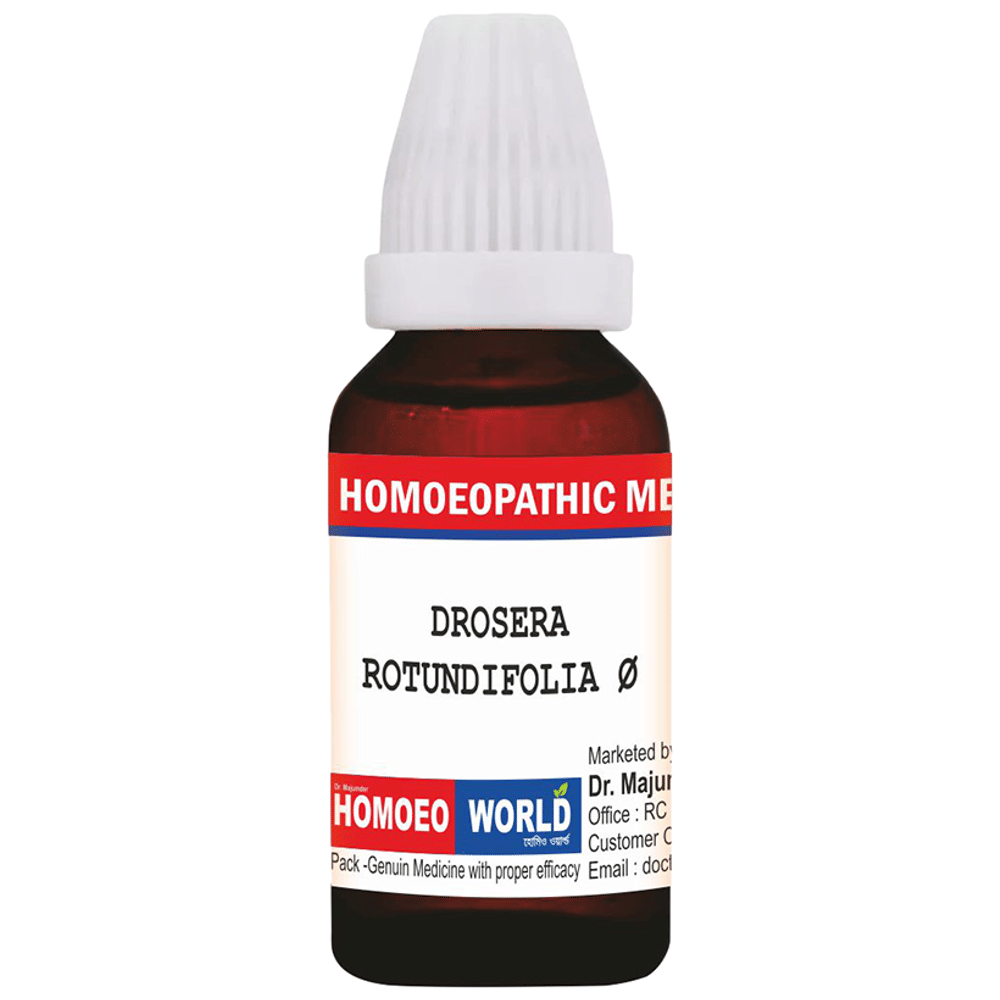 Dr. Majumder Homeo World Drosera Rotundifolia Mother Tincture (30ml Each) Q combo pack of 2 bottles
