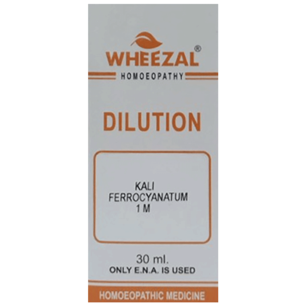 Wheezal Kali Ferrocyanatum Dilution 1M bottle of 30 ml Dilution