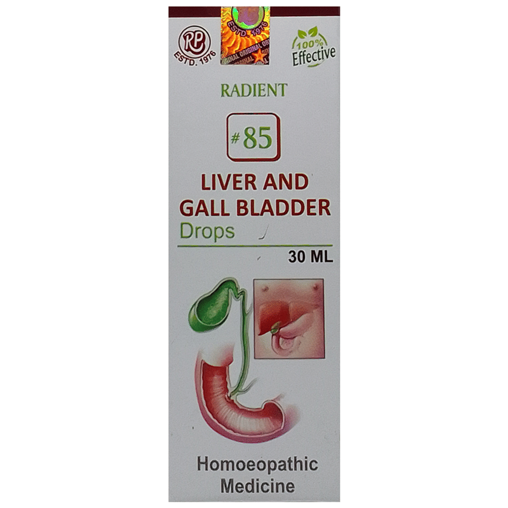 Radient #85 Liver & Gall Bladder Drop bottle of 30 ml Oral Drops