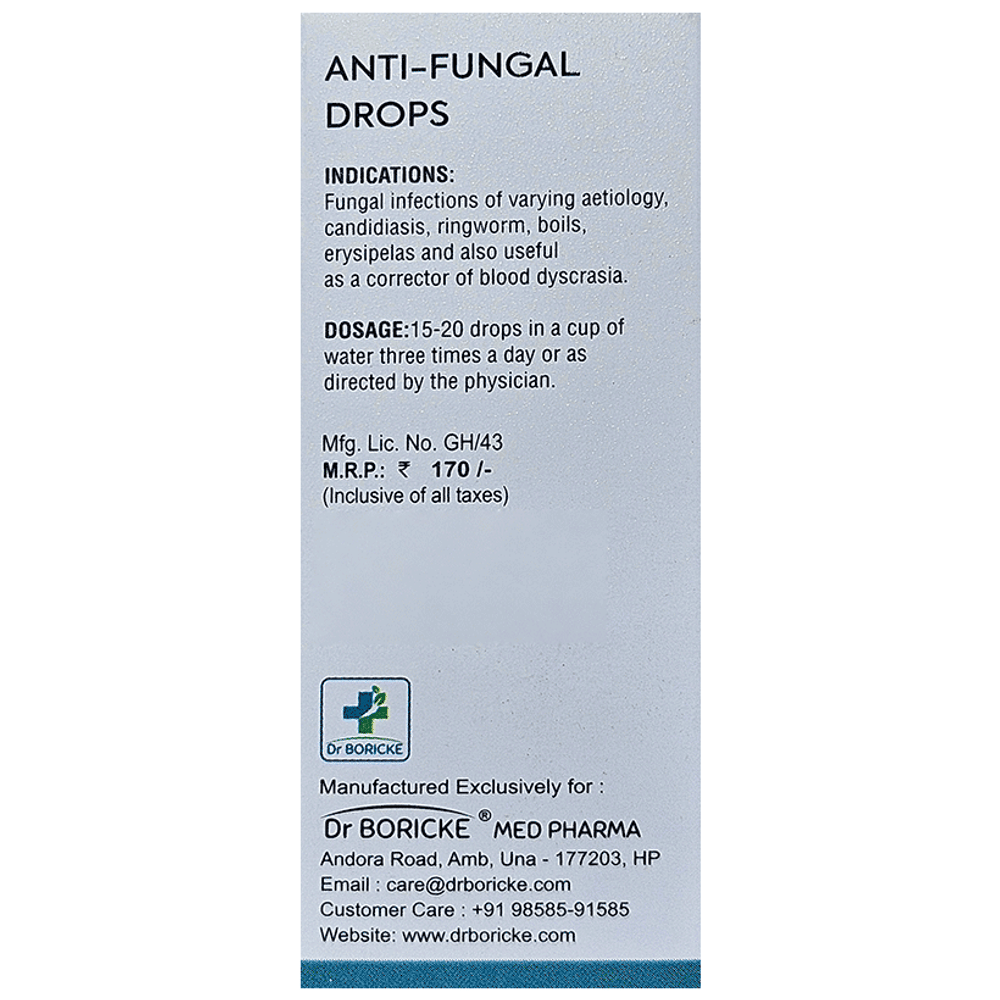 Dr Boricke DB-3 Anti-Fungal Drop bottle of 30 ml Oral Drops Dr Boricke DB-3 Anti-Fungal Drop bottle of 30 ml Oral Drops