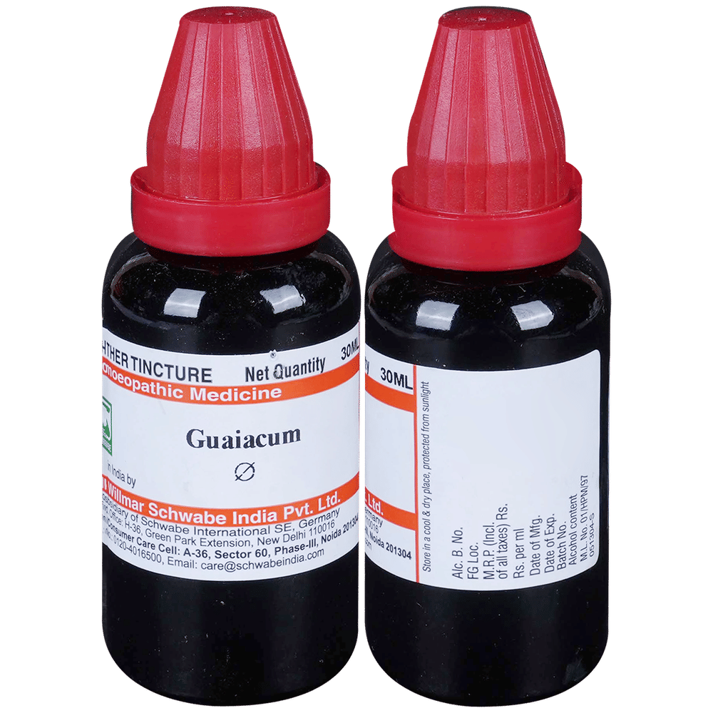 Dr Willmar Schwabe India Guaiacum Mother Tincture Q bottle of 30 ml Mother Tincture