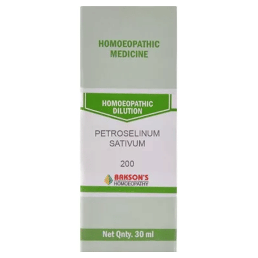 Bakson's Homeopathy Petroselinum Sativum Dilution 200 bottle of 30 ml Dilution Bakson's Homeopathy Petroselinum Sativum Dilution 200 bottle of 30 ml Dilution