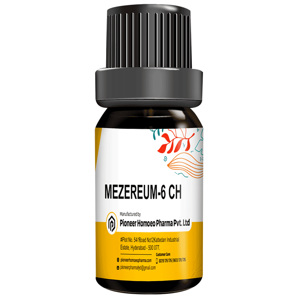 Pioneer Pharma Mezereum Globules Pellets Multidose Pills 6 CH bottle of 150 tablets