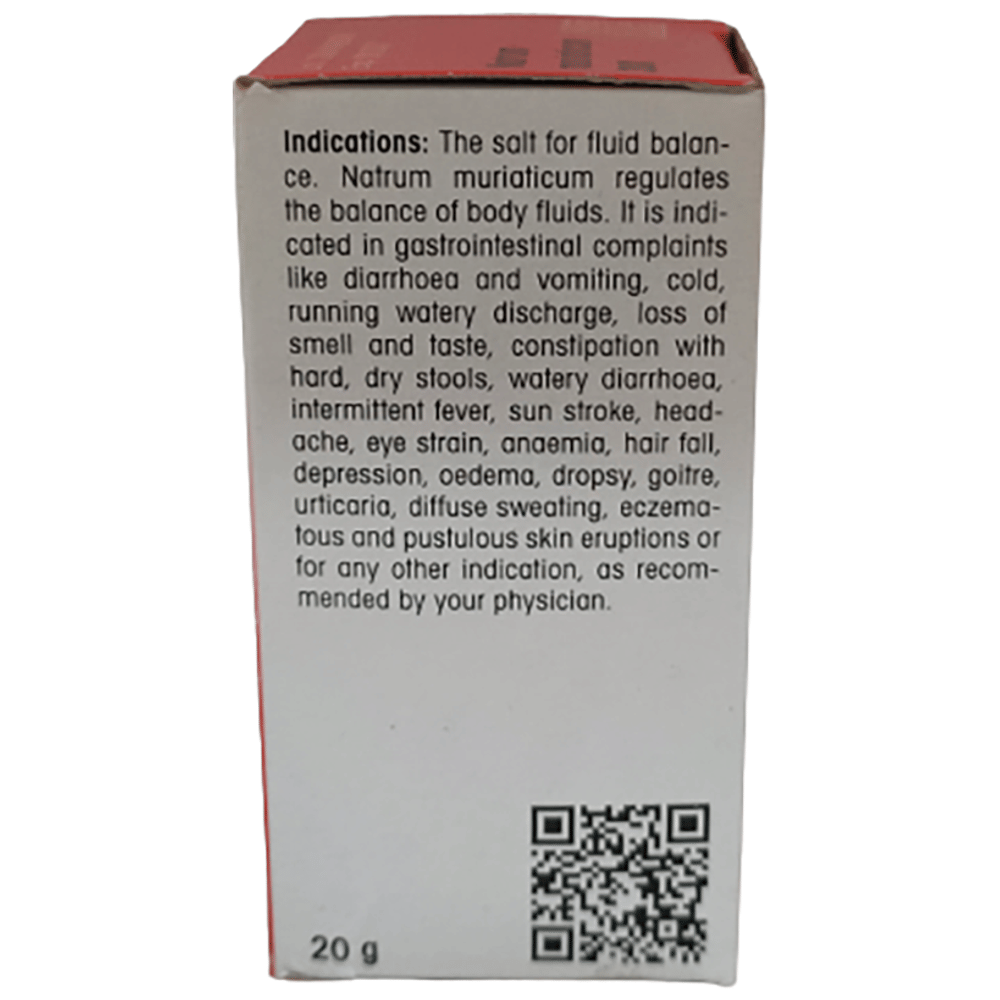 Dr Reckeweg &Co.gmbH Natrum Muriaticum Biochemic Tablet 30X bottle of 20 gm Biochemic Tablet