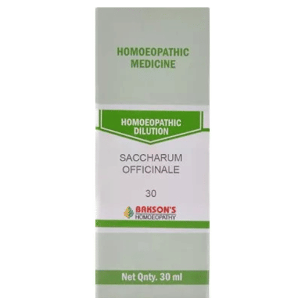 Bakson's Homeopathy Saccharum Officinale Dilution 30 bottle of 30 ml Dilution