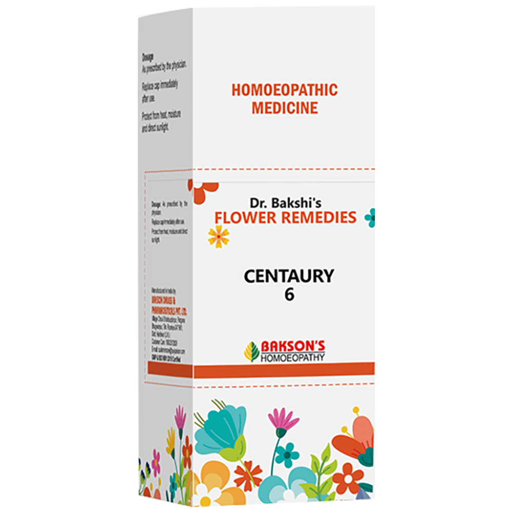 BAKSON Dr. Bakshi's Bach Flower Centaury 6 CH bottle of 30 ml Drop