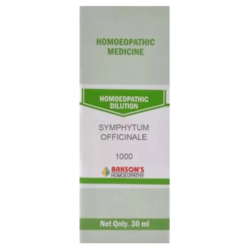 Bakson's Homeopathy Symphytum Officinale Dilution 1M bottle of 30 ml Dilution