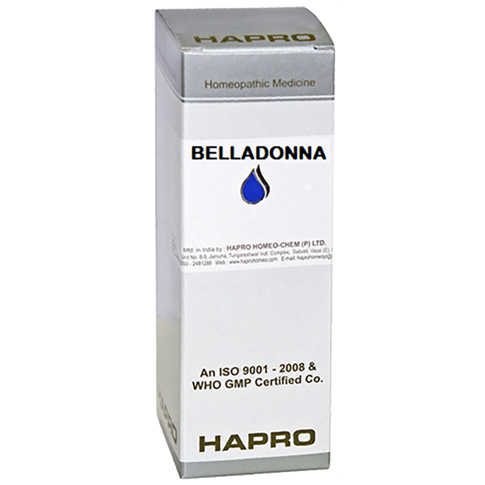 Hapro Belladonna Dilution 200 bottle of 100 ml Dilution