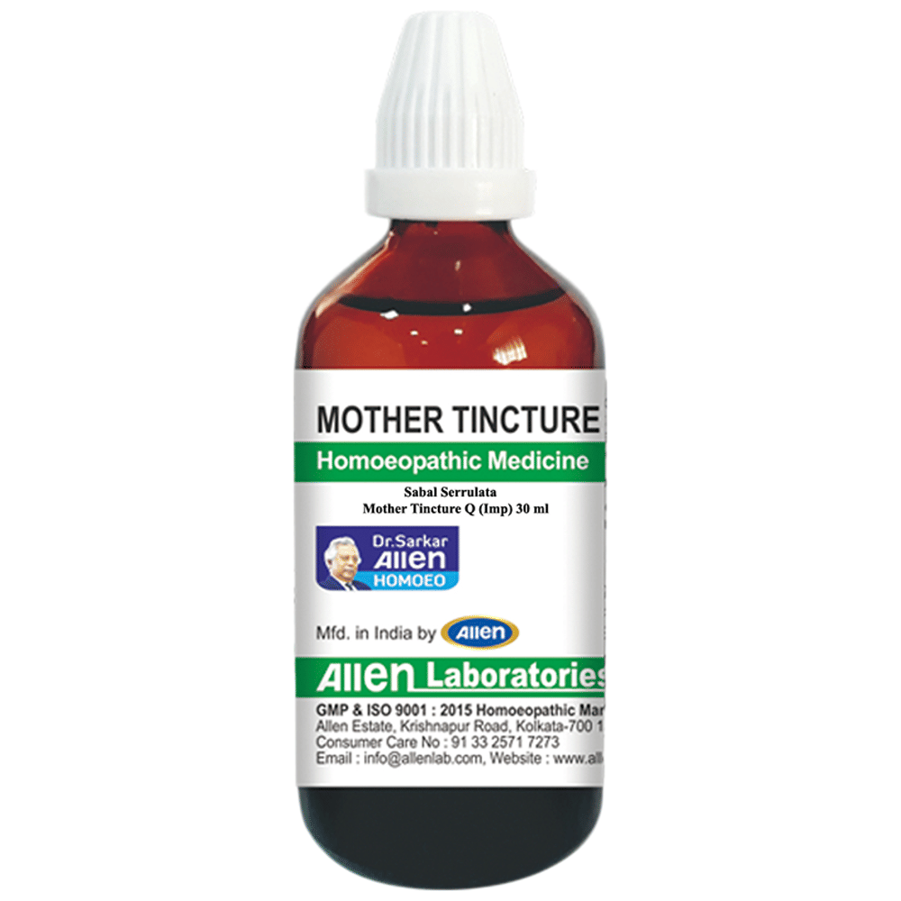 Allen Laboratories Sabal Serrulata Mother Tincture Q bottle of 30 ml Mother Tincture