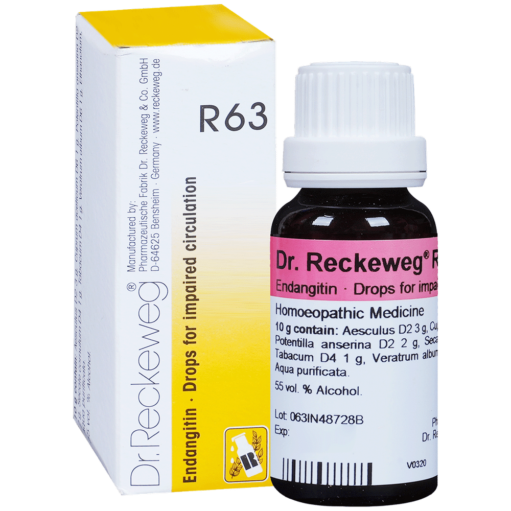 Dr. Reckeweg R63 Impaired Circulation Drop bottle of 22 ml Drop