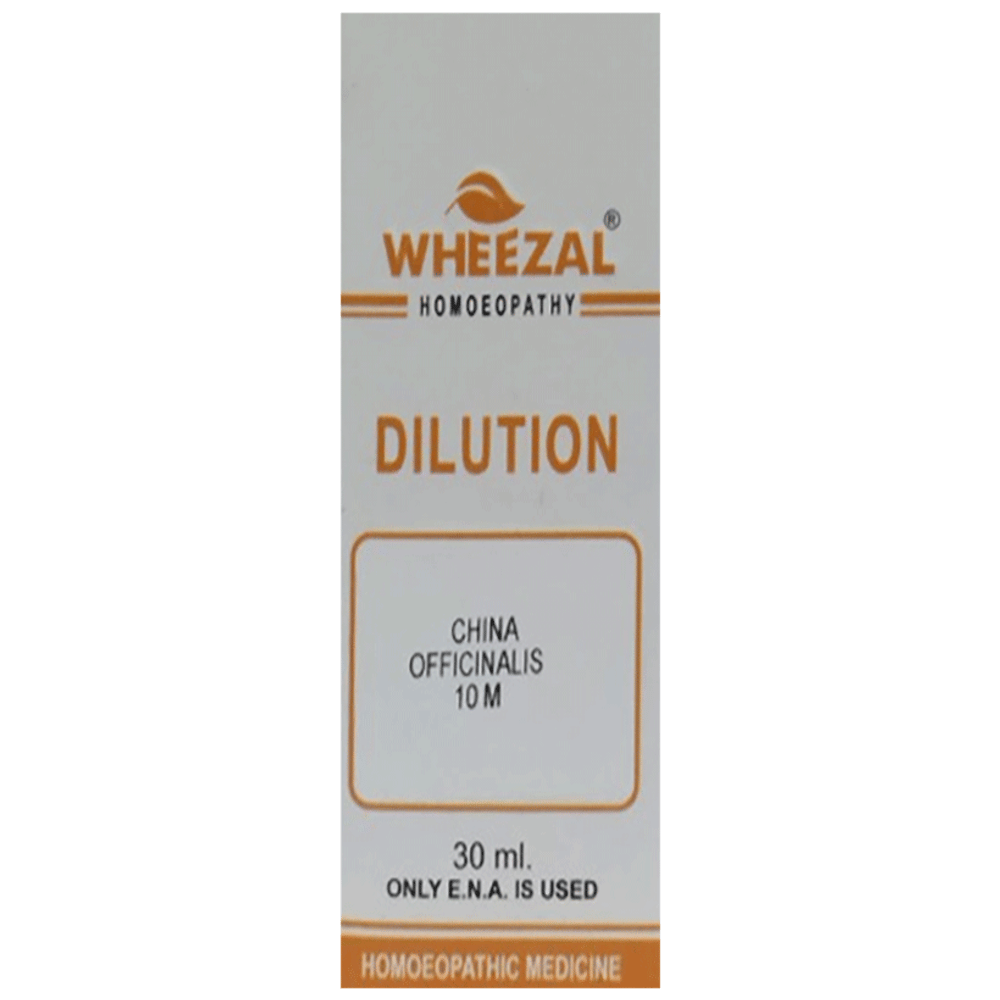 Wheezal Cinchona Officinalis Dilution 10M bottle of 30 ml Dilution