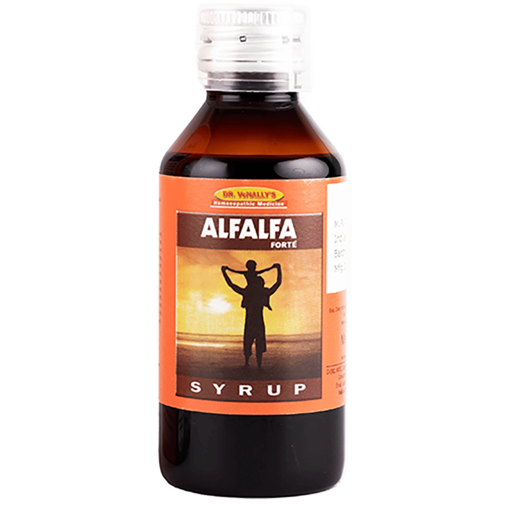 Medisynth Alfalfa Forte Syrup bottle of 200 ml Syrup