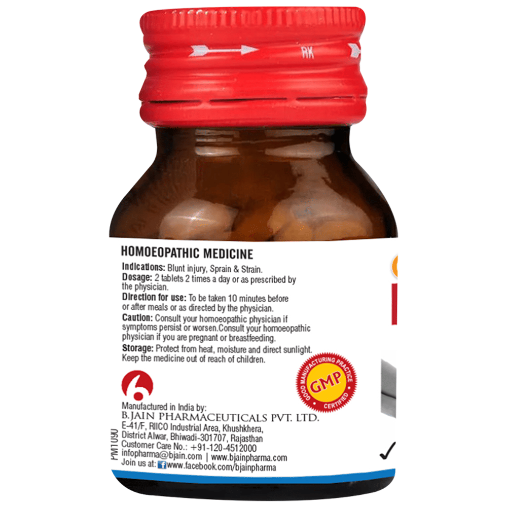 Bjain Omeo Injury Relief Tablet bottle of 25 gm Tablet