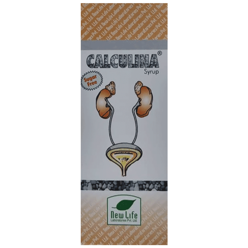 New Life Calculina Syrup Sugar Free bottle of 100 ml Syrup