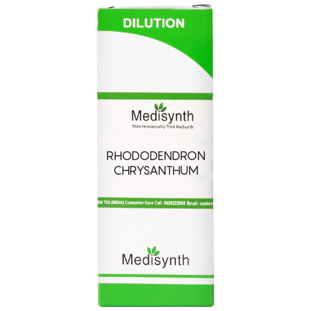 Medisynth Rhododendron Chrysanthum Dilution 200 bottle of 30 ml Dilution