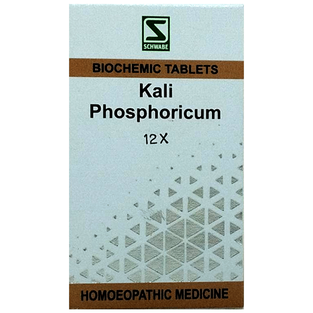 Dr Willmar Schwabe India Kali Phosphoricum Biochemic Tablet 12X bottle of 25 gm Biochemic Tablet