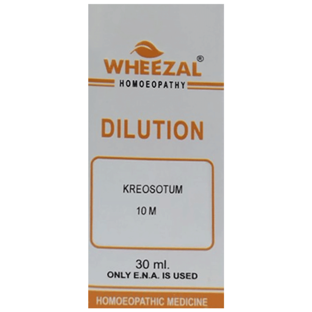 Wheezal Kreosotum Dilution 10M bottle of 30 ml Dilution