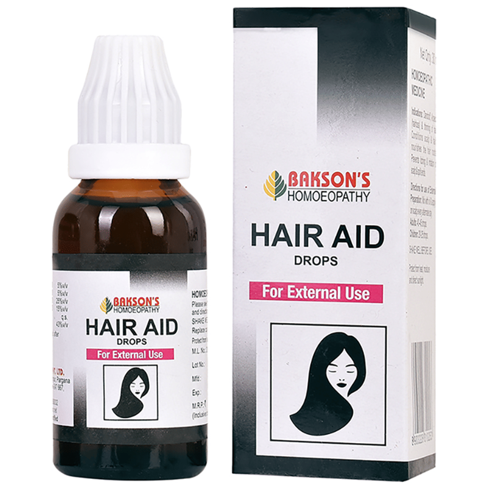 Bakson's Homeopathy Hair Aid Drop for External Use bottle of 30 ml Drop