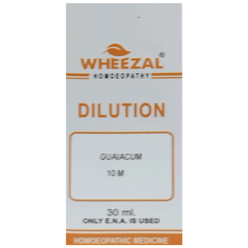 Wheezal Guaiacum Dilution 10M bottle of 30 ml Dilution